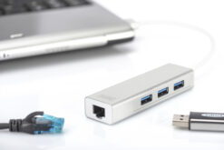 USB 3.0 hub met 3 poorten en Gigabit LAN-adapter - Afbeelding 6
