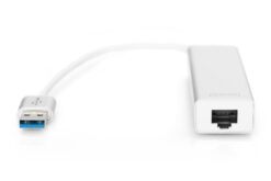 Alternative view of USB 3.0 hub met 3 poorten en Gigabit LAN-adapter