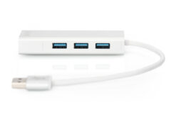 USB 3.0 hub met 3 poorten en Gigabit LAN-adapter - Afbeelding 4