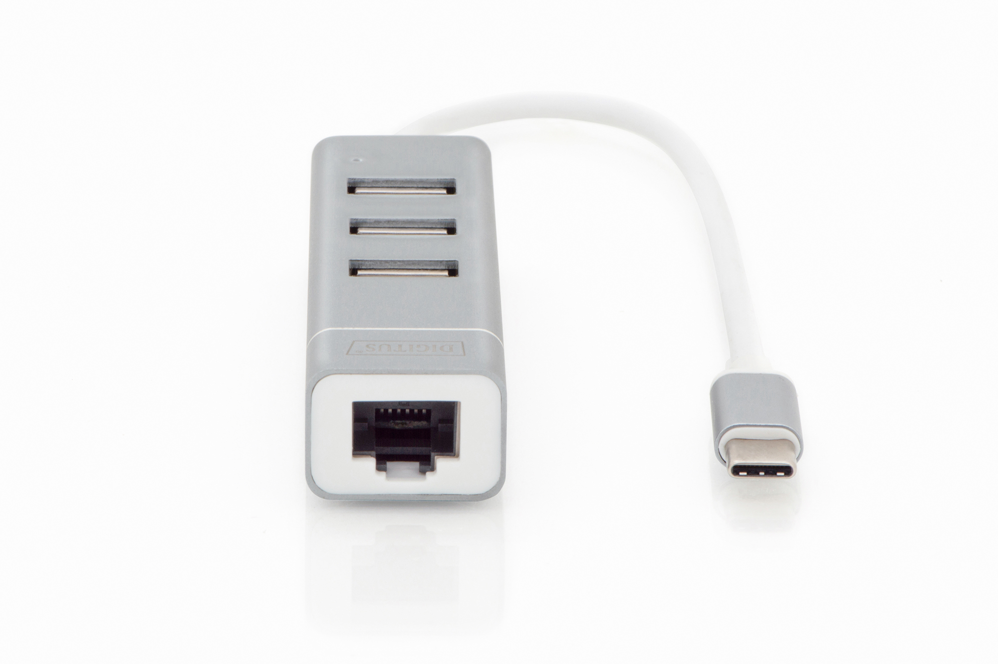 USB 2.0 3-poort hub & Fast Ethernet LAN-adapter met Type-C™-aansluiting - Afbeelding 3