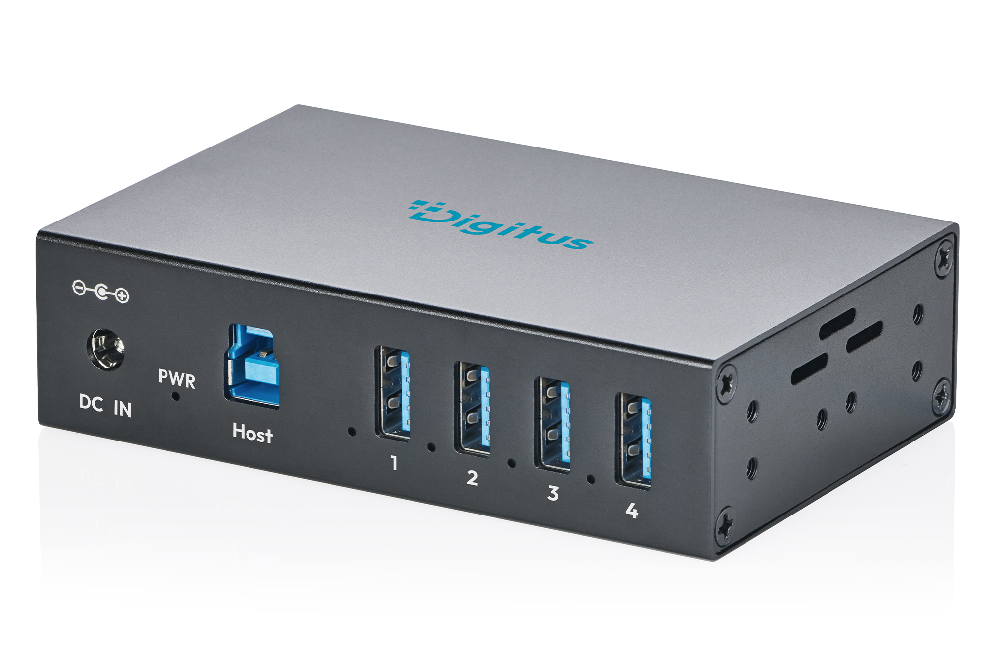 USB 3.2 Gen 1 industriële hub, 4-poorts