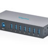 USB 3.2 Gen 1 industriële hub, 7-poorts
