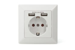 Alternative view of Contactdoos met 2 USB-poorten