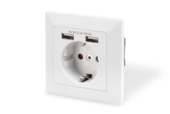Contactdoos met 2 USB-poorten