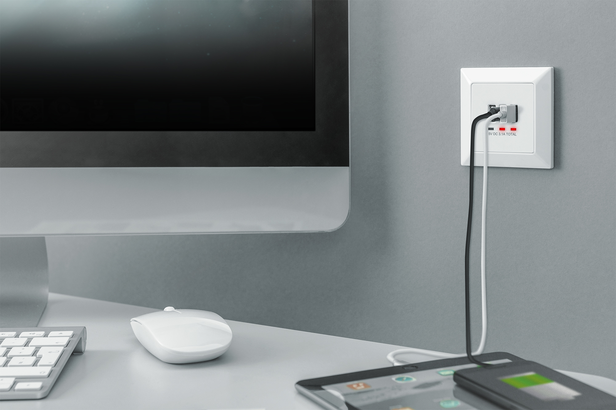 Stopcontact met USB A & USB-C™ poorten, inbouwmontage - Afbeelding 5