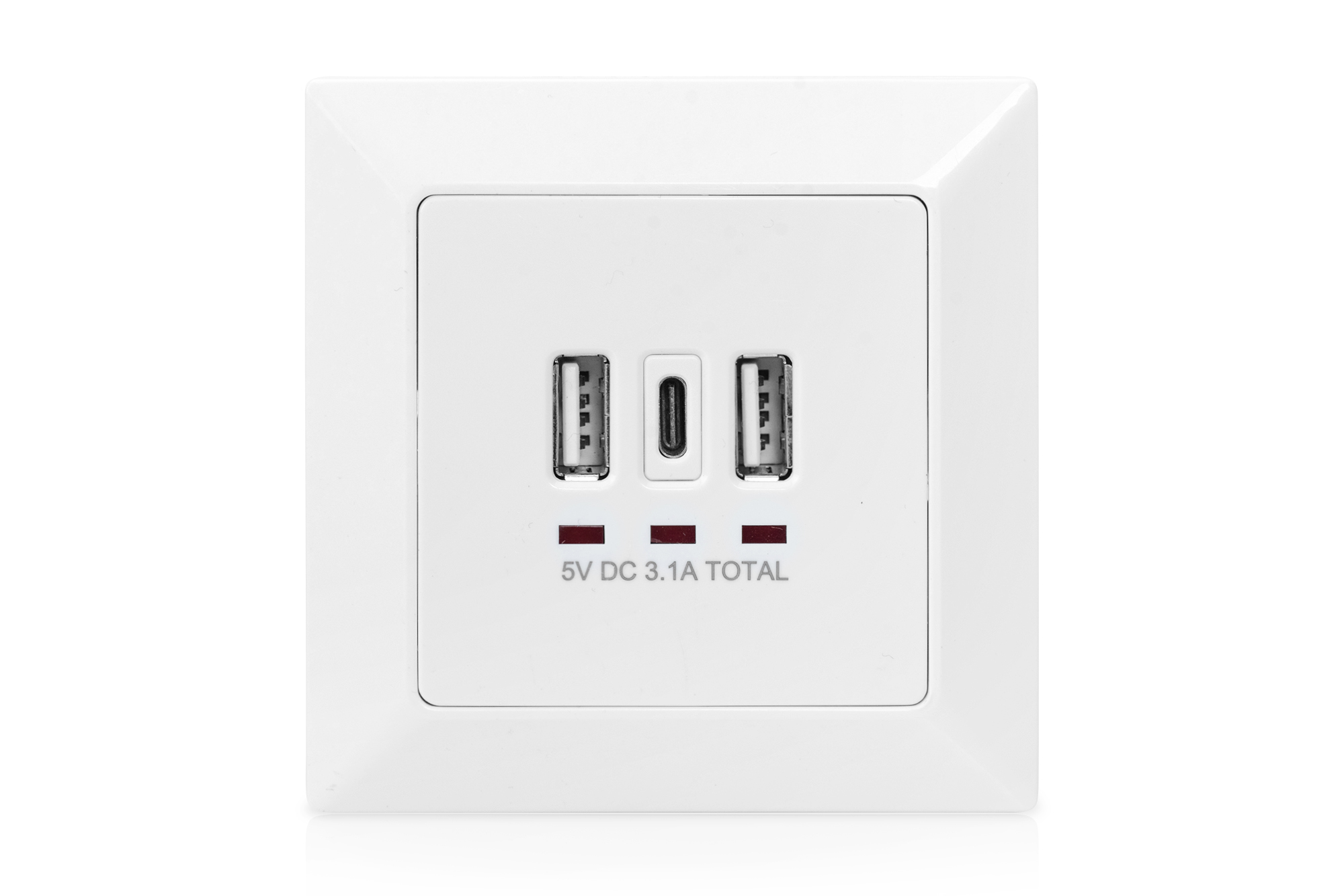 Stopcontact met USB A & USB-C™ poorten, inbouwmontage - Afbeelding 3