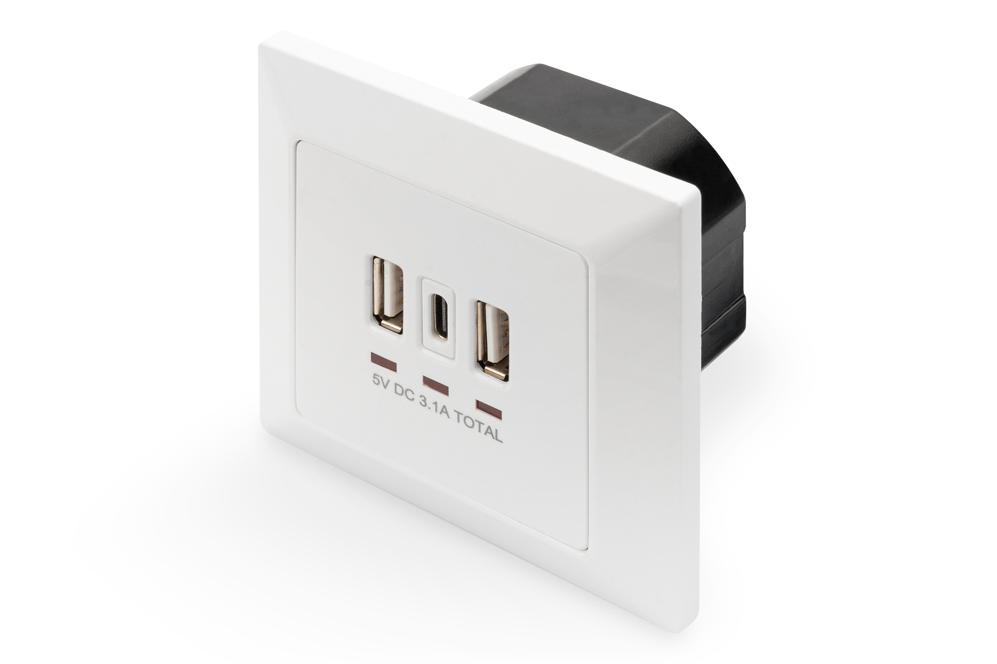 Stopcontact met USB A & USB-C™ poorten, inbouwmontage