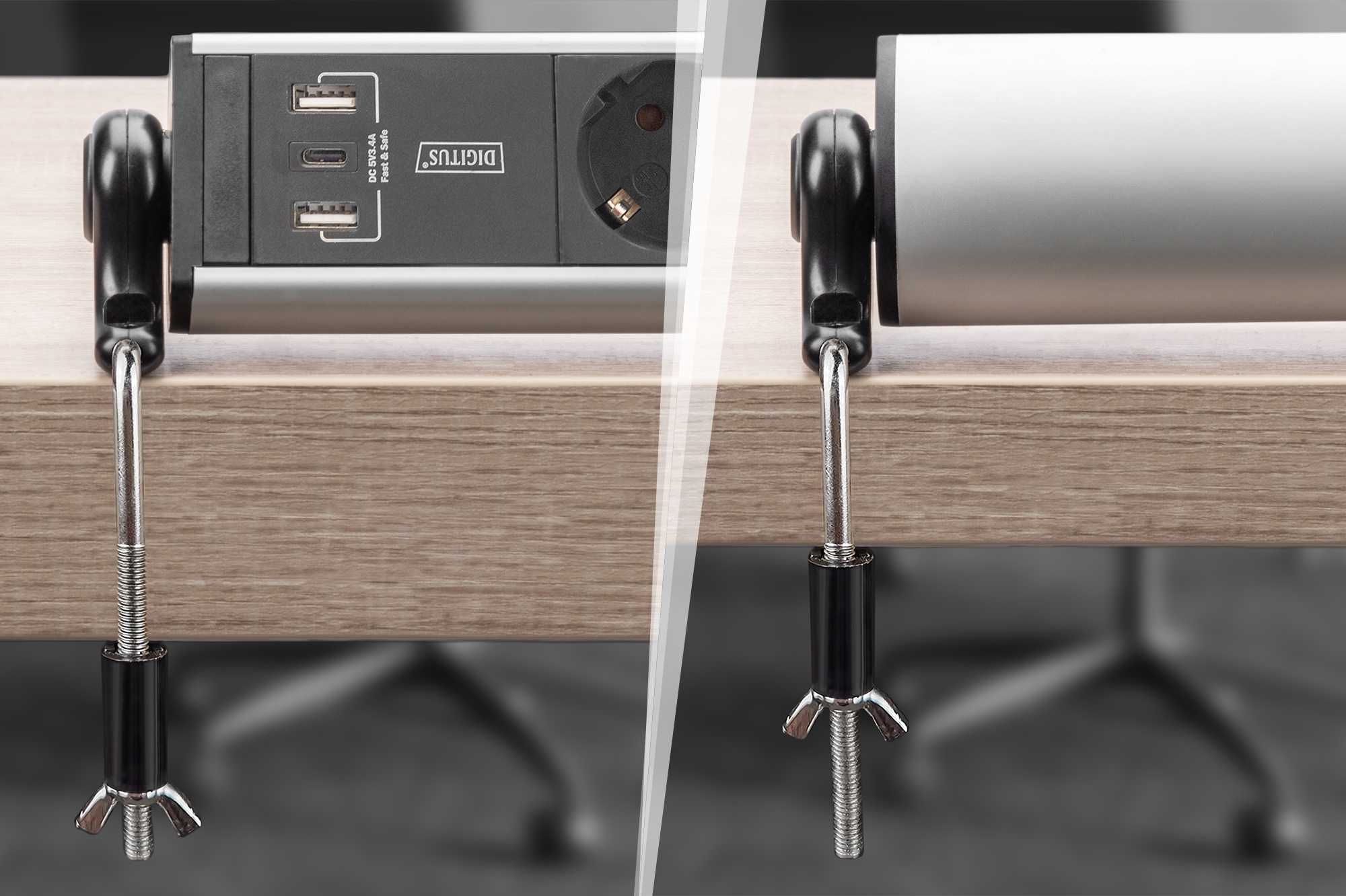6-voudige Office-stekkerdoos met 3 USB-aansluitingen - Afbeelding 6