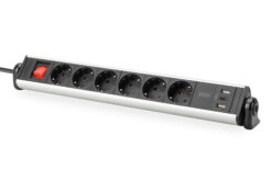 6-voudige Office-stekkerdoos met 3 USB-aansluitingen