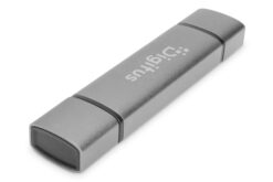 Alternative view of Dubbele kaartlezer & hub USB-C / USB-A