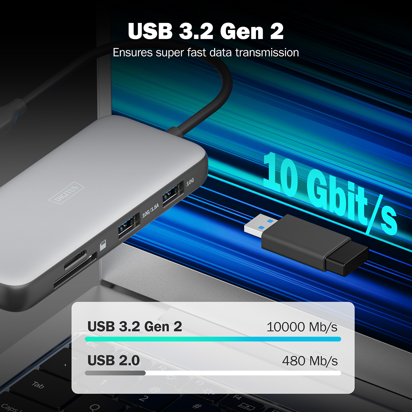 USB-C dockingstation, 8-poorts - Afbeelding 7