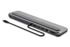 Alternative view of USB-C 8K-dockingstation, 12 poorten
