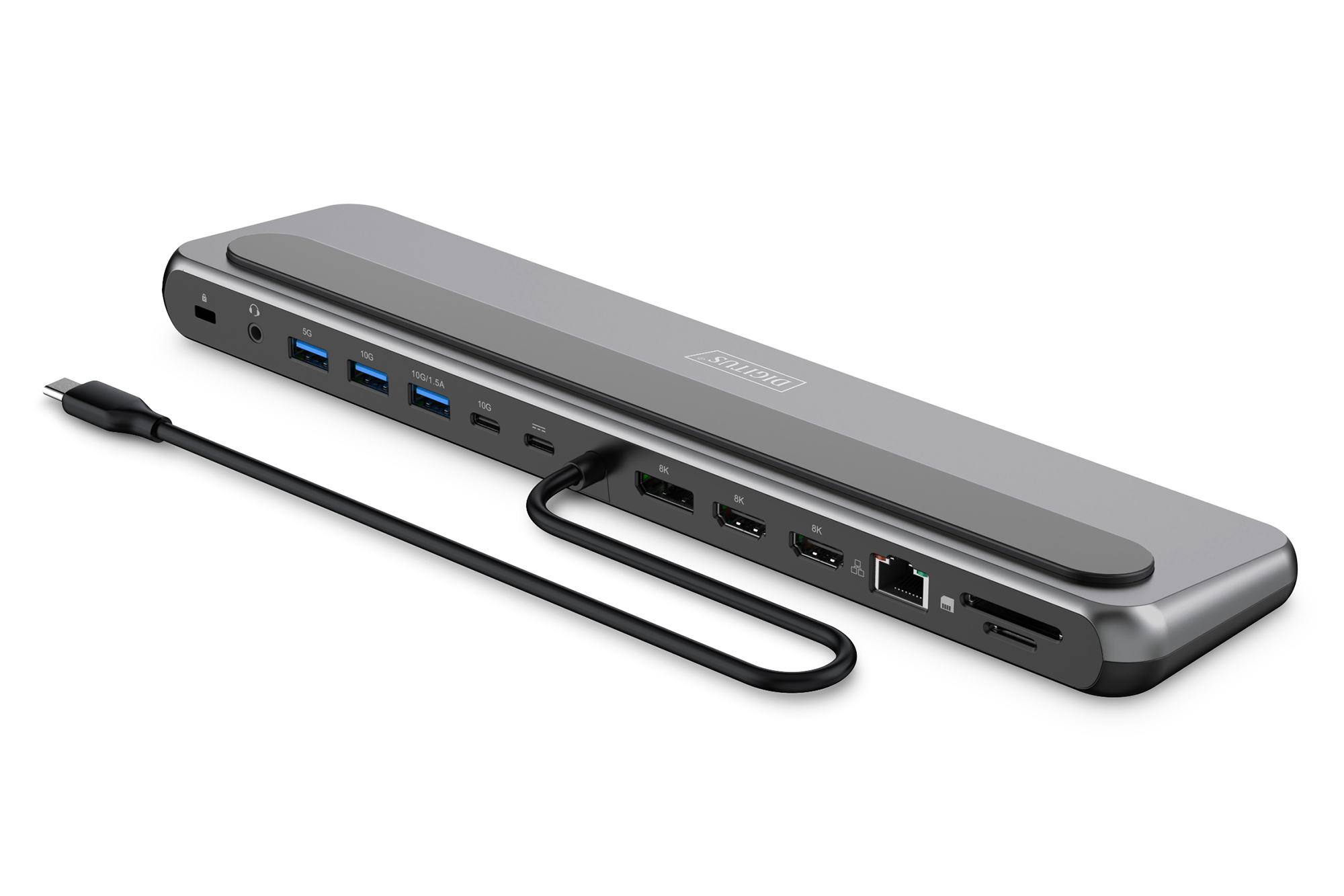 USB-C 8K-dockingstation, 12 poorten - Afbeelding 2