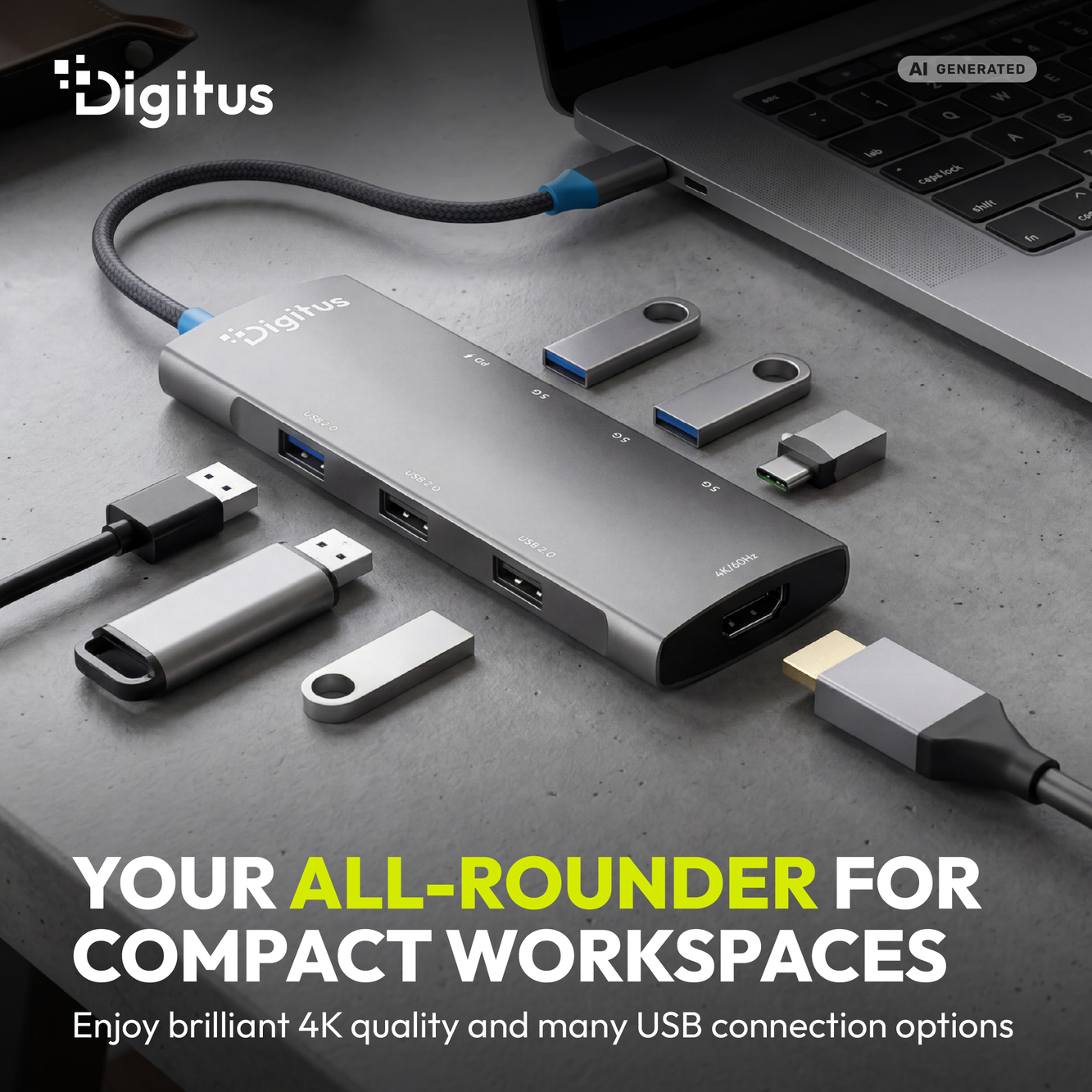 USB-C dockingstation, 8-poorts - Afbeelding 6