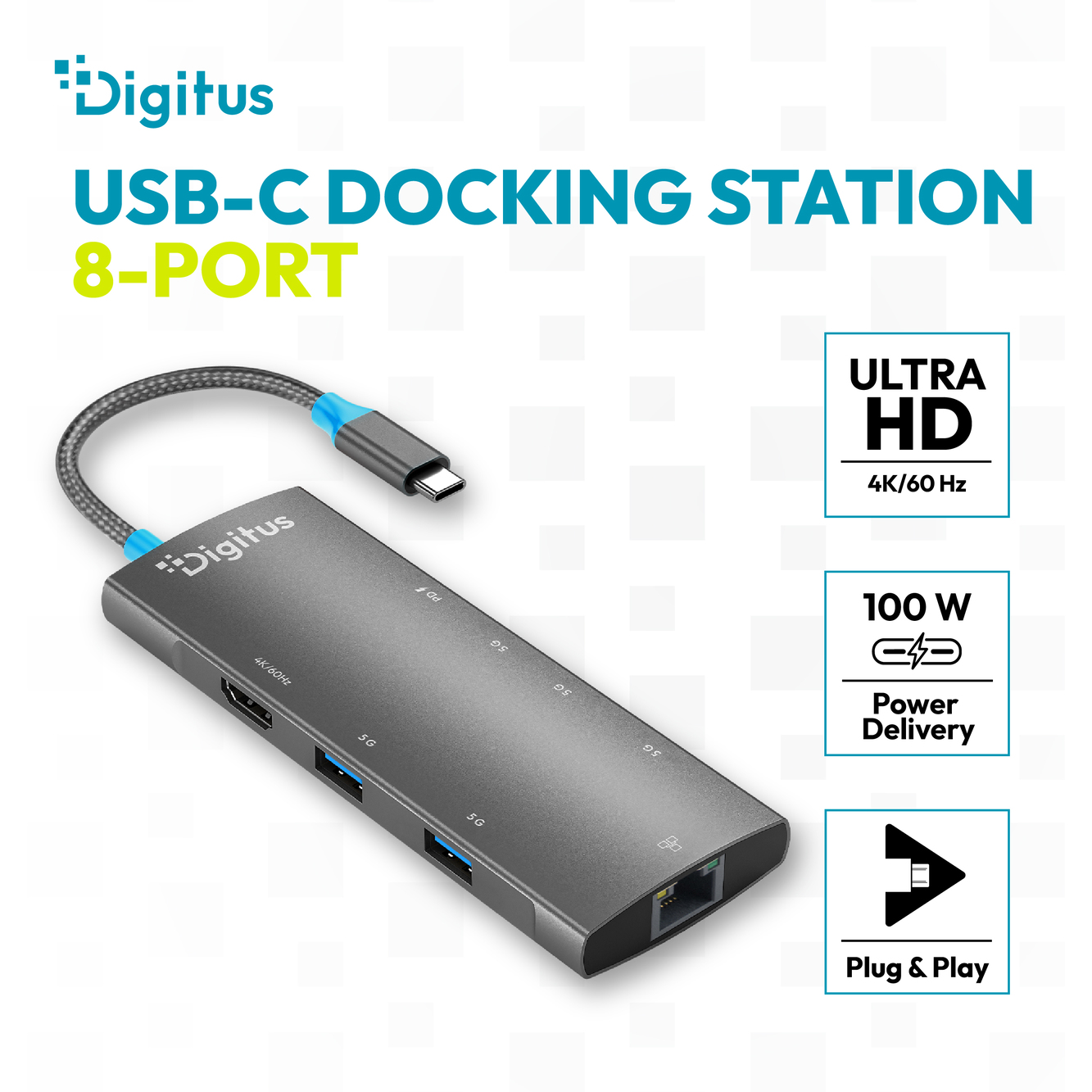 USB-C-dockingstation, 8 poorten - Afbeelding 6