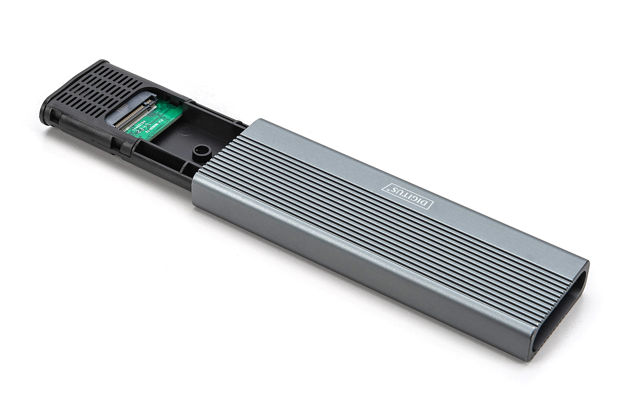 USB M.2 harde schijf behuizing, SSD, extern, SATA, 6Gbps, USB 3.1 Gen2, aluminium, zonder gereedschap - Afbeelding 5