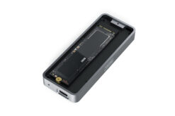 USB M.2 harde schijf behuizing, SSD, extern, NVMe , 20Gbps, USB 3.2 Gen2x2, aluminium, incl. montagemateriaal - Afbeelding 3