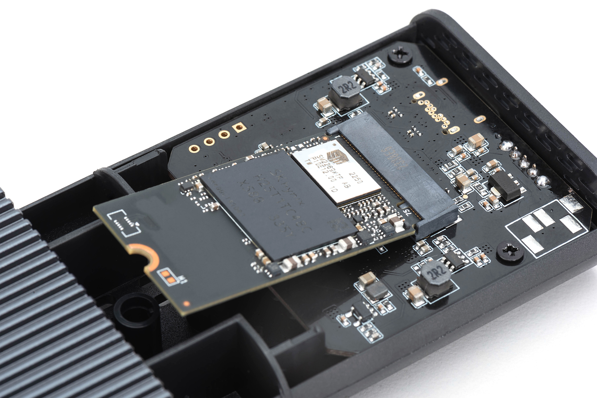 USB M.2-behuizing voor harde schijf, SSD, extern, NVMe, 40Gbps, USB 4.0, aluminium, zonder gereedschap - Afbeelding 5