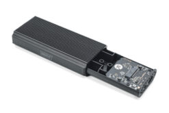 Alternative view of USB M.2-behuizing voor harde schijf, SSD, extern, NVMe, 40Gbps, USB 4.0, aluminium, zonder gereedschap