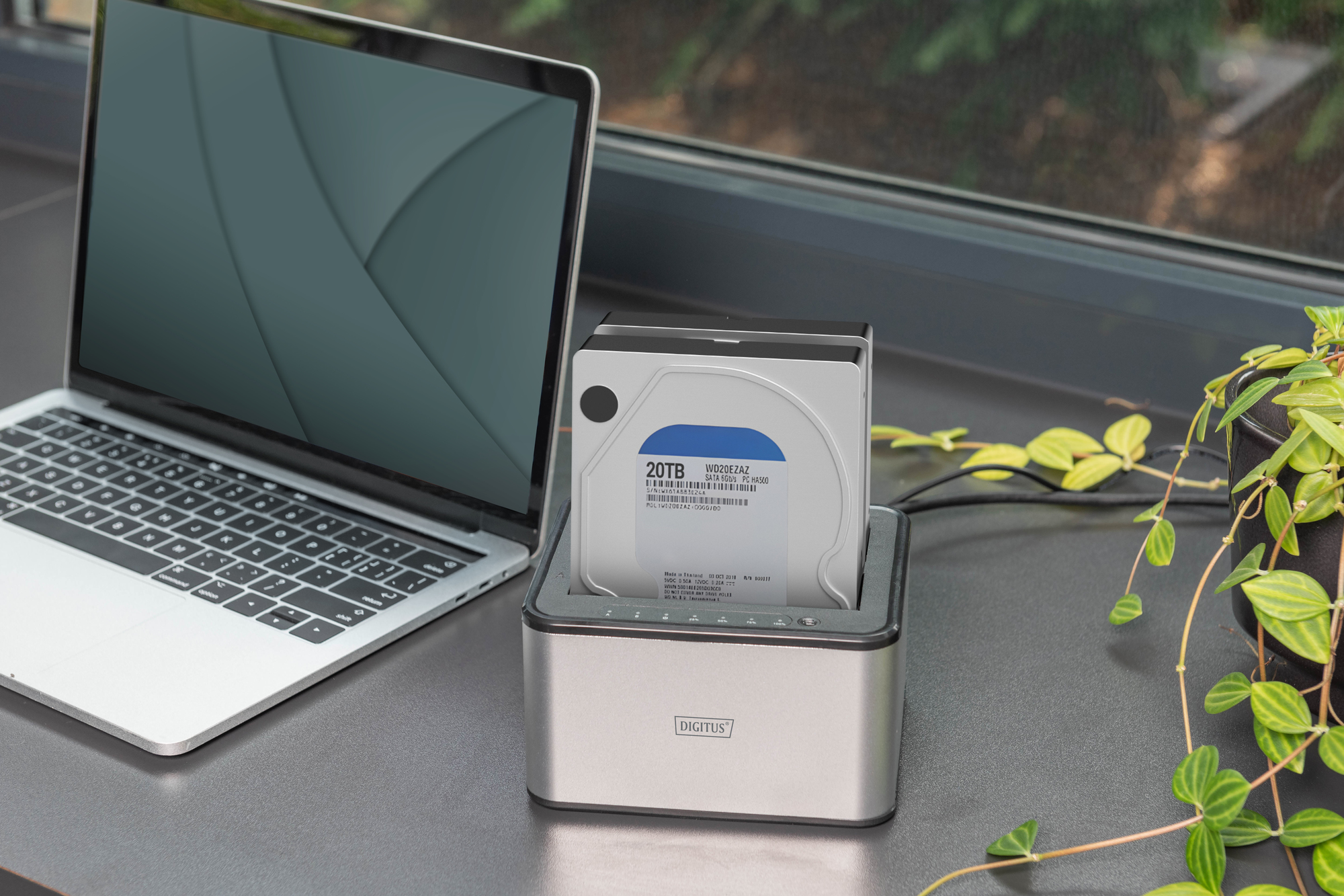 USB 3.0 dubbel SATA HDD docking station 2,5"/ 3,5 - Afbeelding 5