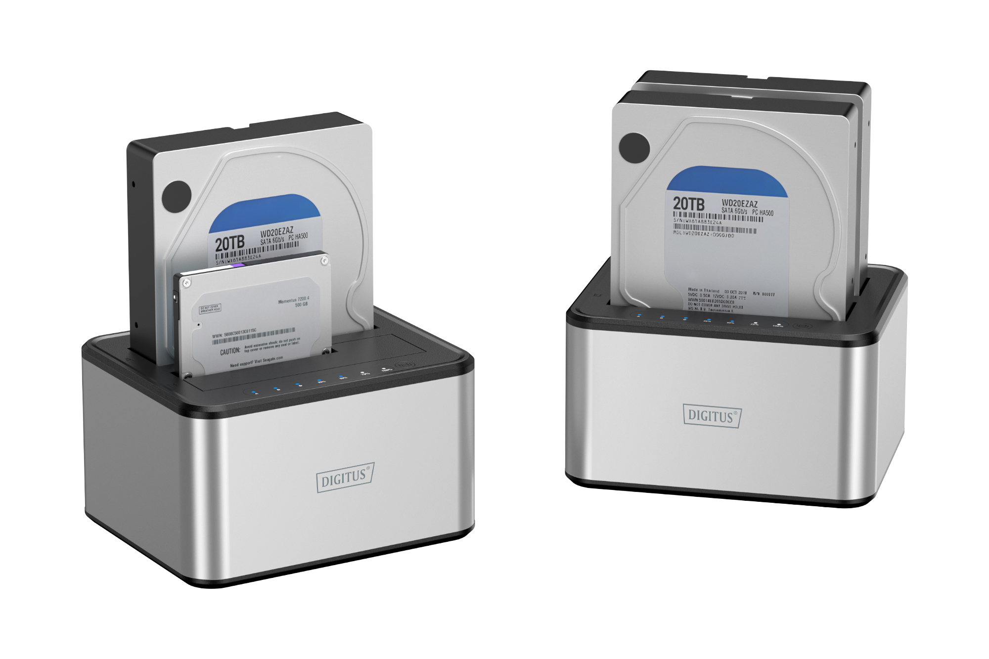 USB 3.0 dubbel SATA HDD docking station 2,5"/ 3,5 - Afbeelding 7