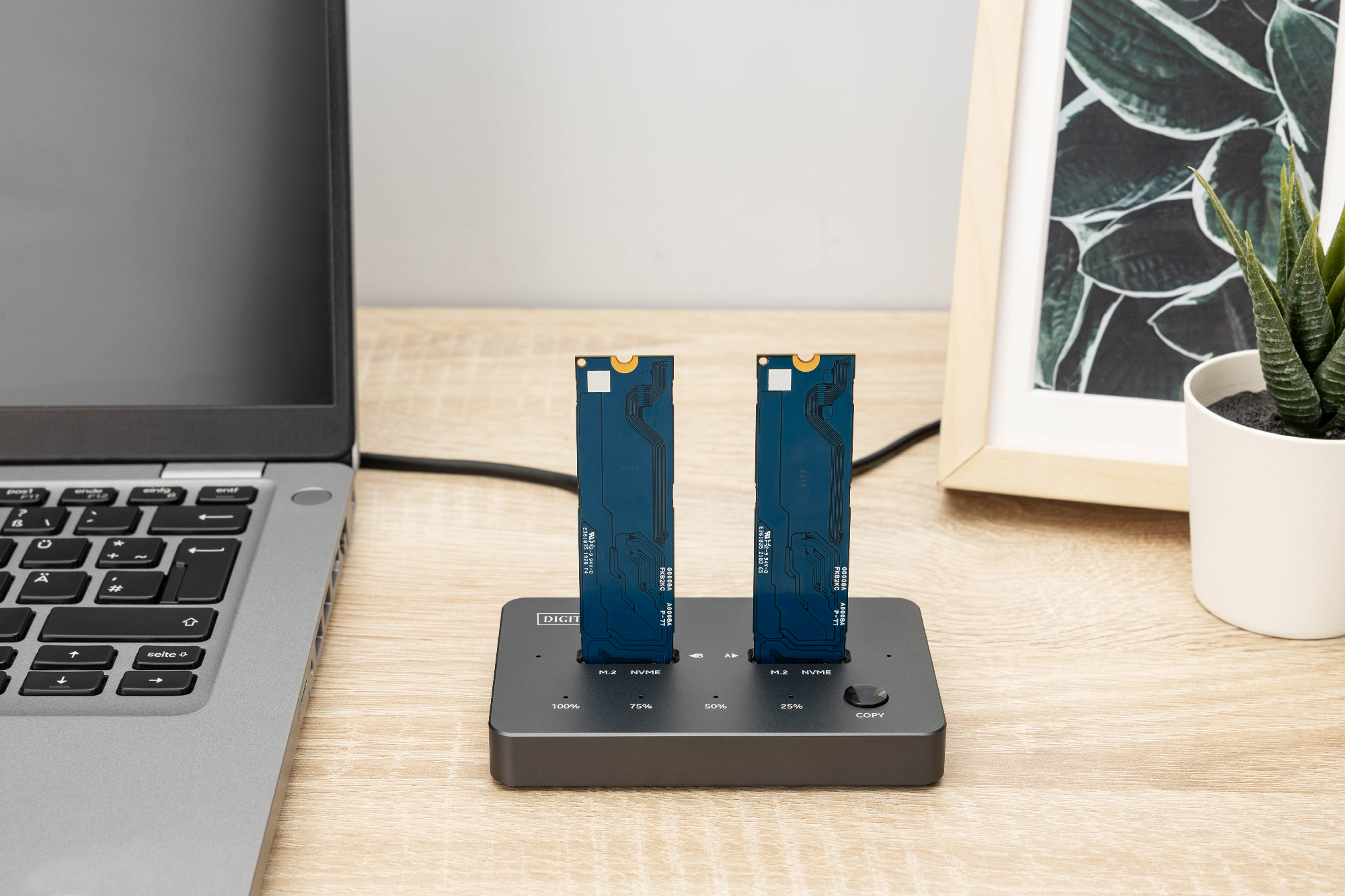 NVMe kloonstation USB3.1 Gen2 Type-C NVMe M.2 SSD behuizing - Afbeelding 6