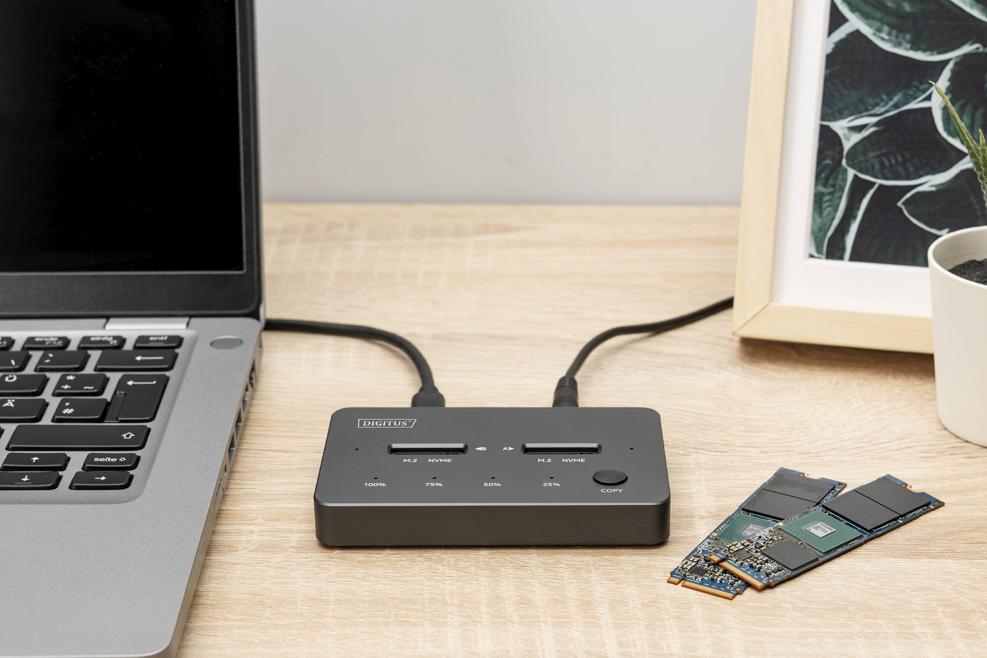 NVMe kloonstation USB3.1 Gen2 Type-C NVMe M.2 SSD behuizing - Afbeelding 7
