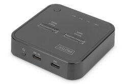 Alternative view of Dual M.2 NVMe SSD dockingstation met offline kloonfunctie, USB-C™