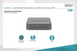 Dual M.2 NVMe SSD dockingstation met offline kloonfunctie, USB-C™ - Afbeelding 8