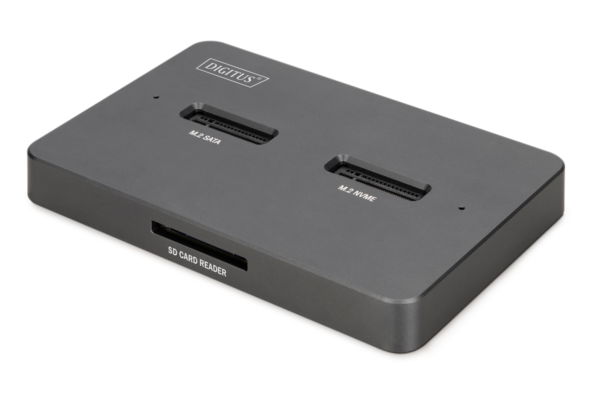 M.2 NVMe + M.2 SATA SSD docking station met SD Express kaartlezer, USB-C™