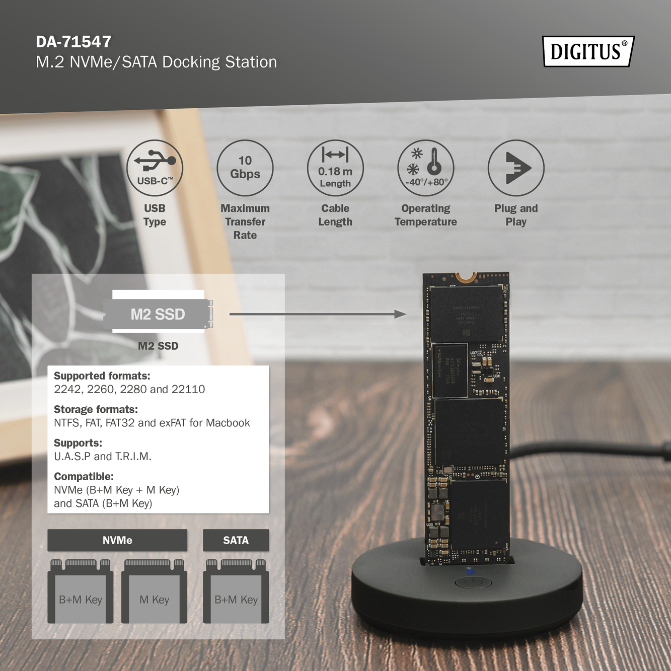 M.2 NVMe/SATA docking station - Afbeelding 9