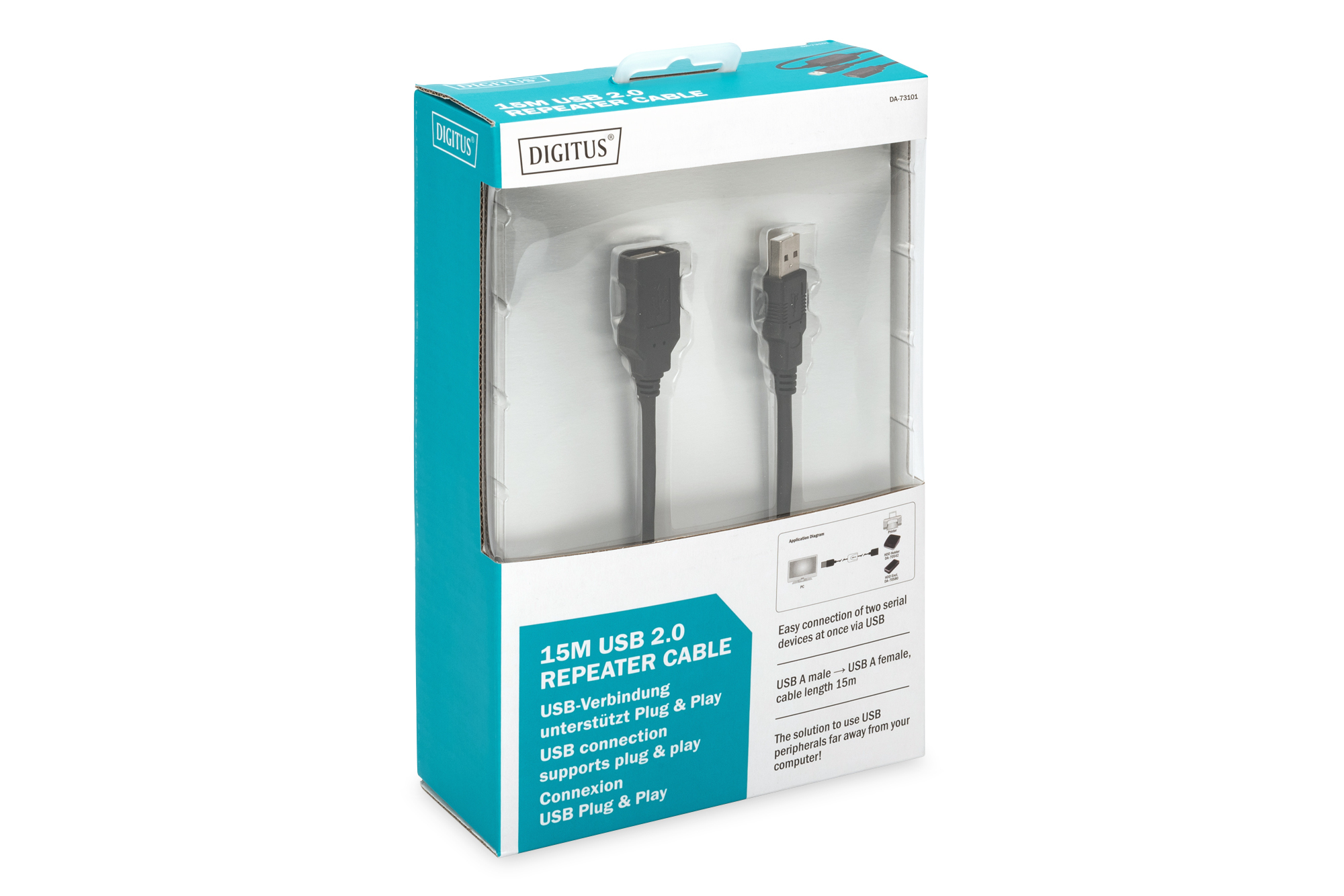 DIGITUS® USB 2.0 Repeater-kabel - Afbeelding 5