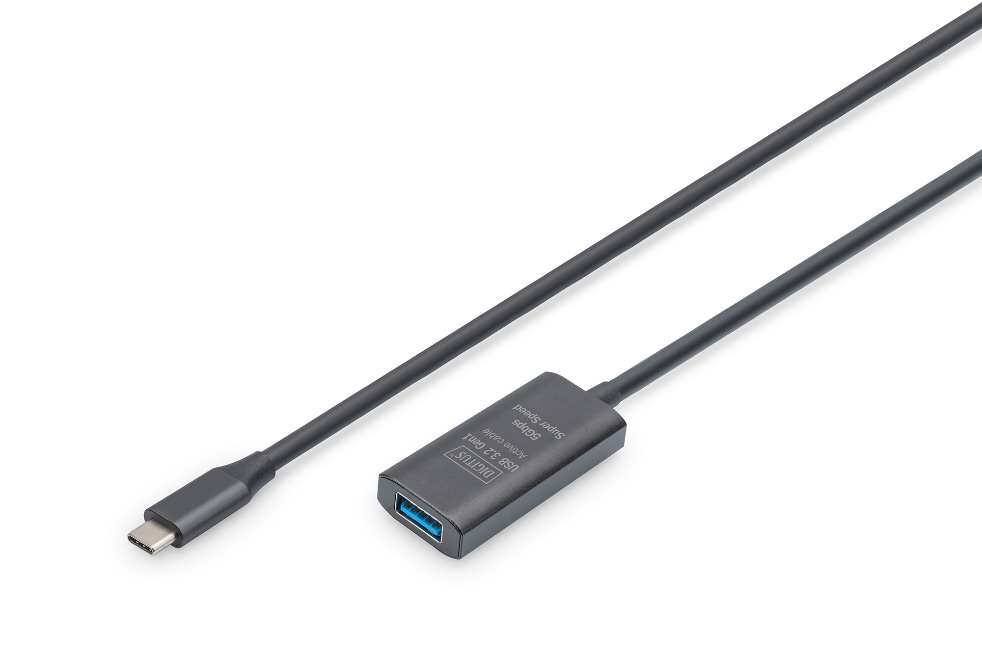 Actieve USB 3.2 Gen1 5G verlengkabel, USB-C - USB-A, 5m
