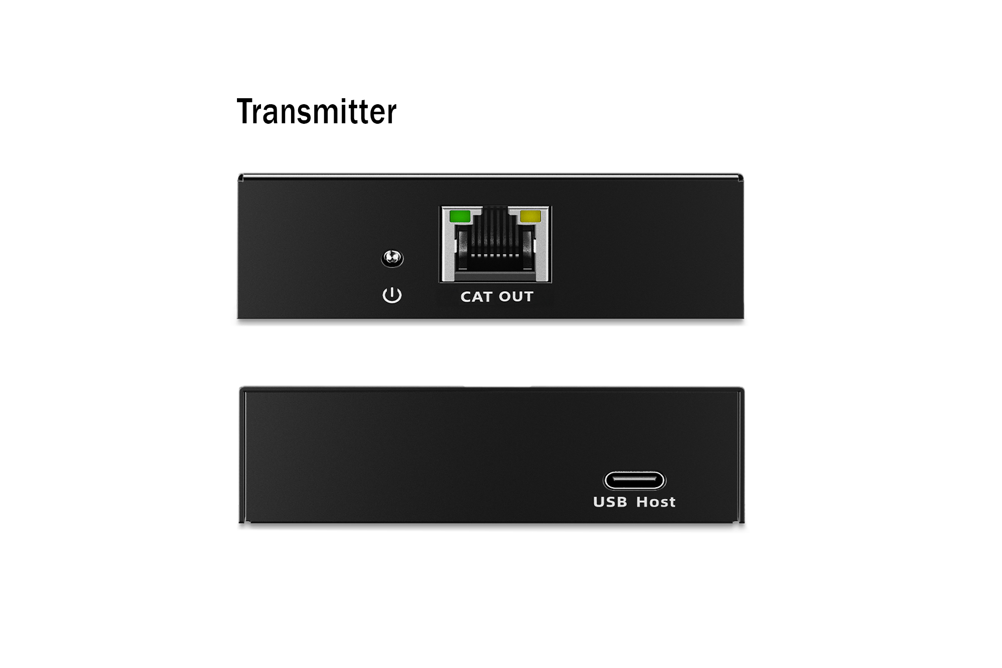 USB 3.2 Gen1 CAT-extender, 5 Gbps, 4 poorten: 3x USB-A / 1x USB-C, 100m - Afbeelding 3