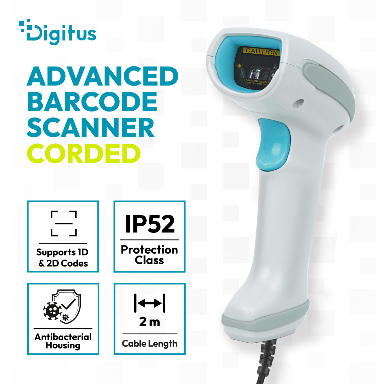 Geavanceerde barcodescanner met snoer - Afbeelding 5