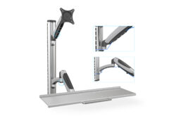 Alternative view of Flexibele werkplek voor wandmontage