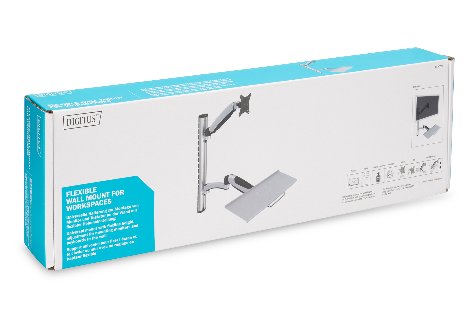Flexibele werkplek voor wandmontage - Afbeelding 9