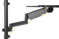 Flexibel staand/zittend werkstation voor wandmontage, één monitor - Afbeelding 7