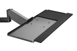 Alternative view of Flexibel staand/zittend werkstation voor wandmontage, één monitor