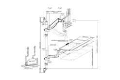 Flexibel staand/zittend werkstation voor wandmontage, één monitor - Afbeelding 9