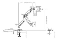 Enkele monitorbeugel, 32", 9 kg - Afbeelding 8