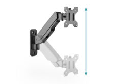 Alternative view of Universele enkele monitorhouder met gasveer, wandmontage