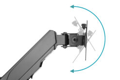 Universele enkele monitorhouder met gasveer, wandmontage - Afbeelding 3