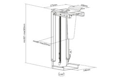 Universele PC-bevestiging voor bureaumontage met Easy-Locking - Afbeelding 9