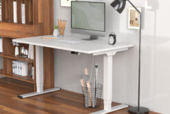 Elektrisch in hoogte verstelbaar tafelframe, dual motor, 3-traps, wit - Afbeelding 6