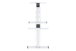 Elektrisch in hoogte verstelbaar tafelframe, dual motor, 3-traps, wit - Afbeelding 4
