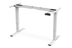 Elektrisch in hoogte verstelbaar tafelframe, dual motor, 3-traps, wit - Afbeelding 3