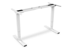 Elektrisch in hoogte verstelbaar tafelframe, dual motor, 3-traps, wit