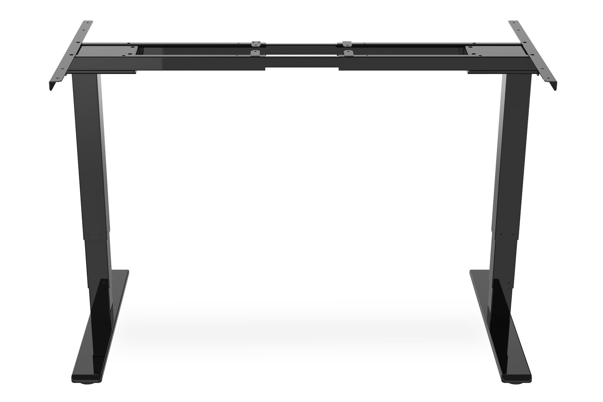 Elektrisch in hoogte verstelbaar tafelframe, dual motor, 3-traps, zwart - Afbeelding 4