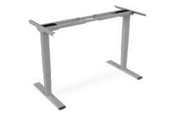 Elektrisch in hoogte verstelbaar tafelframe, dual motor, 3-traps, grijs - Afbeelding 3